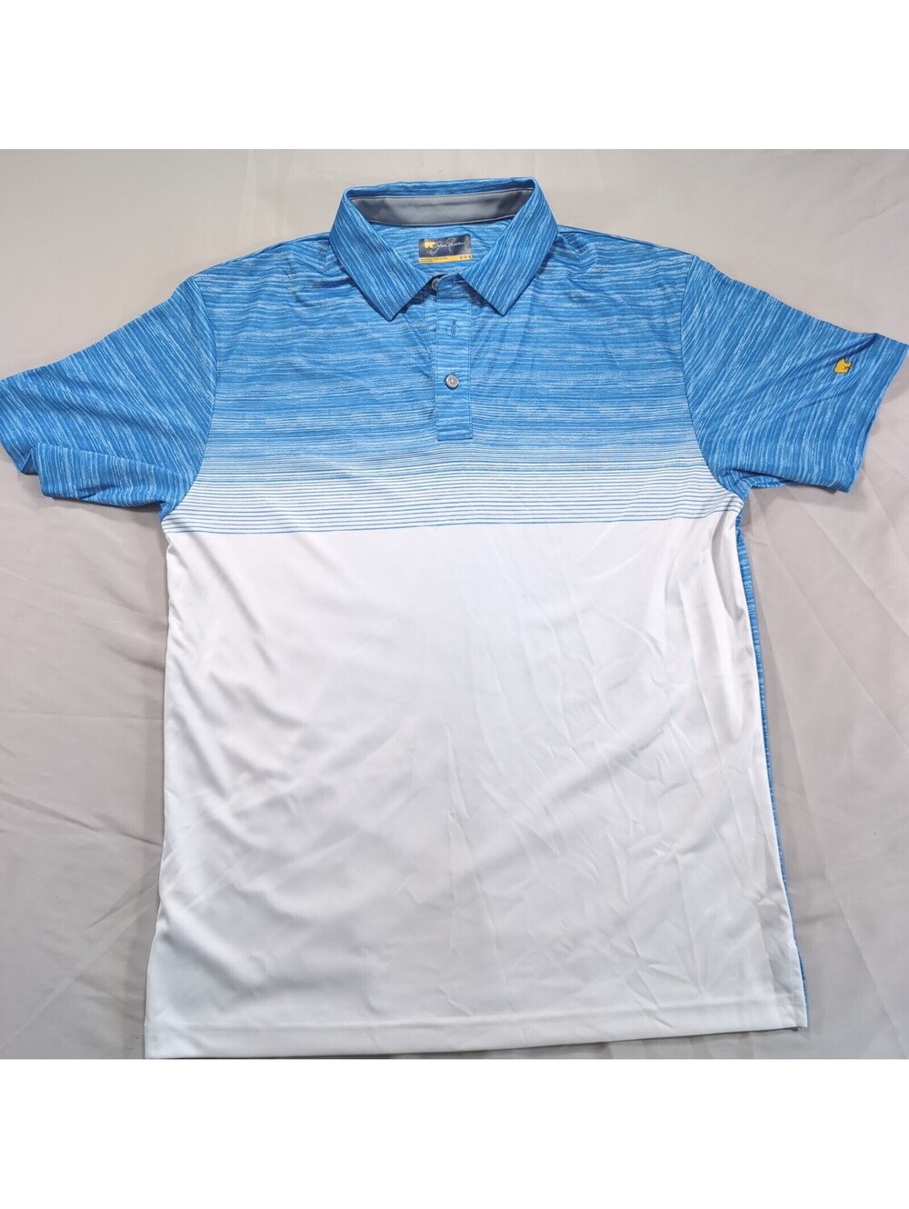 Jack Nicklaus Blue White Gradient Polo Shirt M